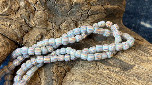 Indonesian Glass Bead Strand - 5mm - 7mm - 24"