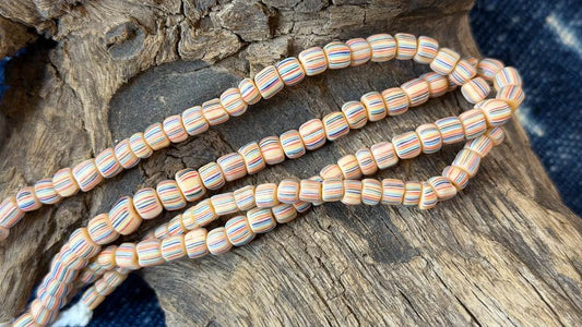 Indonesian Glass Bead Strand - 5mm - 7mm - 24"