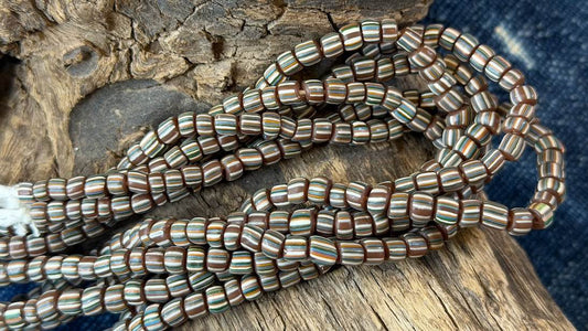 Indonesian Glass Bead Strand - 5mm - 7mm - 24"