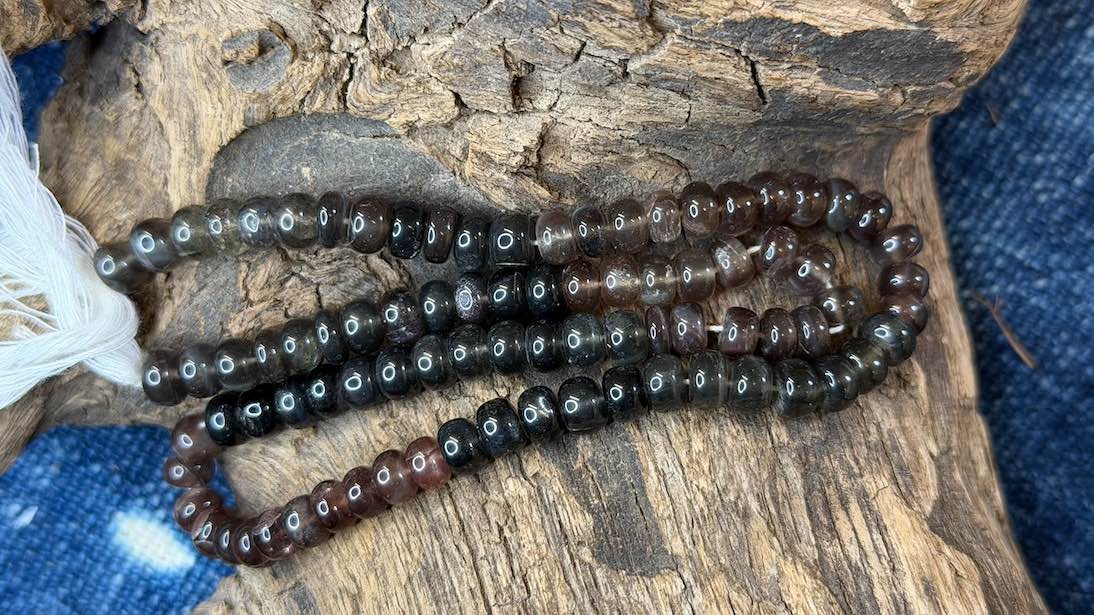 Andalusite Bead Strand - Smooth Rondelles - 6mm - 14"