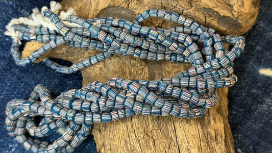 Indonesian Glass Bead Strand - 5mm - 7mm - 24"