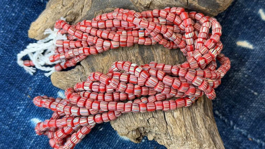 Indonesian Glass Bead Strand - 5mm - 7mm - 24"