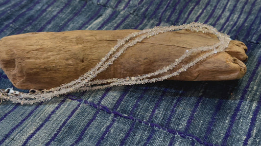 Herkimer Diamond Bead Strand / Necklace - 5mm — 16”