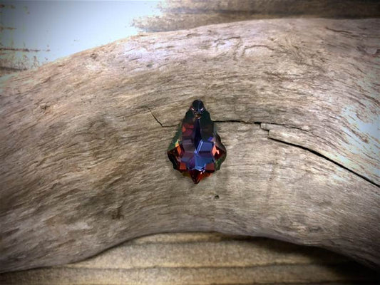 European Crystal Faceted Baroque Pendant - Twilight