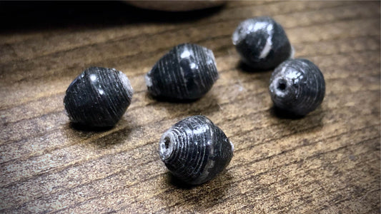 Ugandan Paper Beads - Black