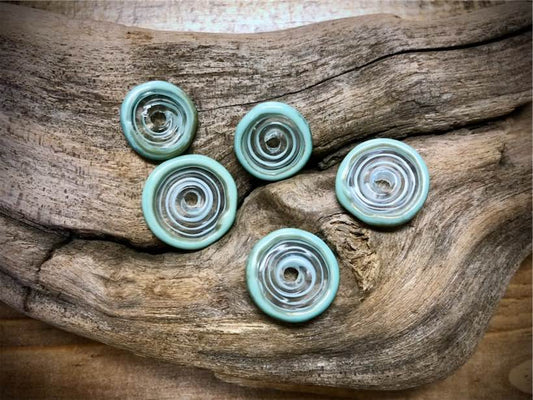 Mystic Moon Artisan Glass Five Bead Set