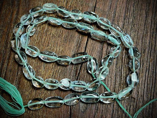 Green Quartz 7x4mm-10x6mm Beads