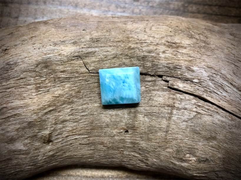 Larimar Cabochon - Faceted Rectangle