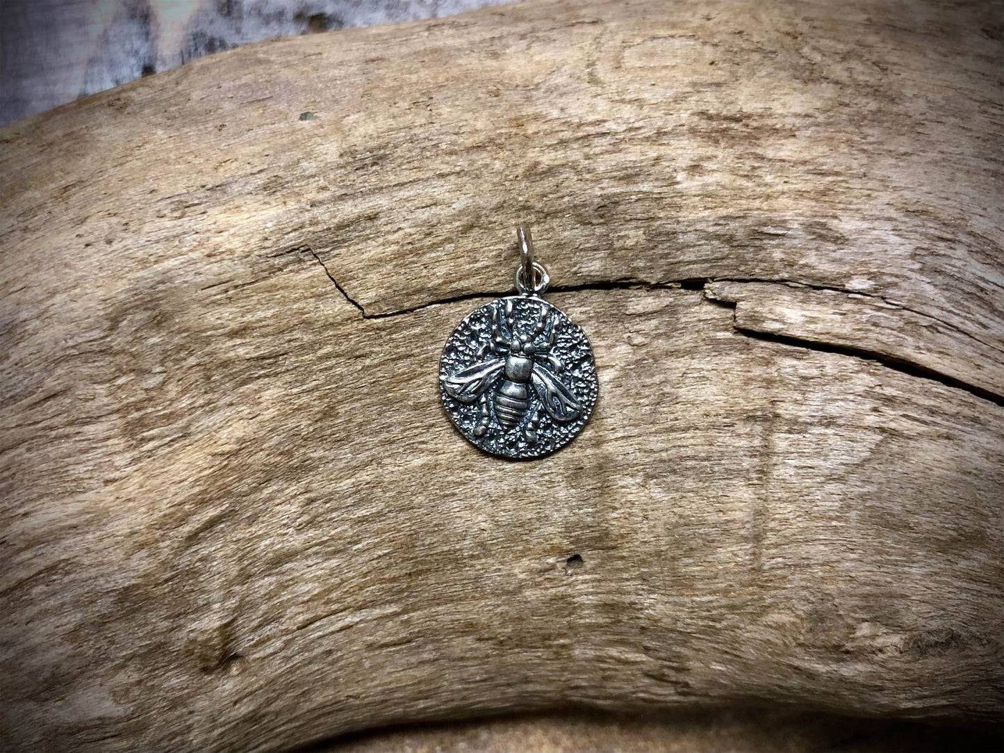 Sterling Silver Bee Coin Charm