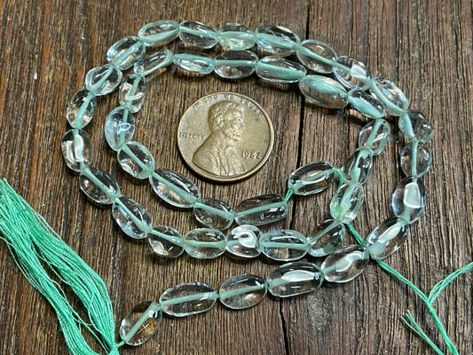 Green Quartz 7x4mm-10x6mm Beads