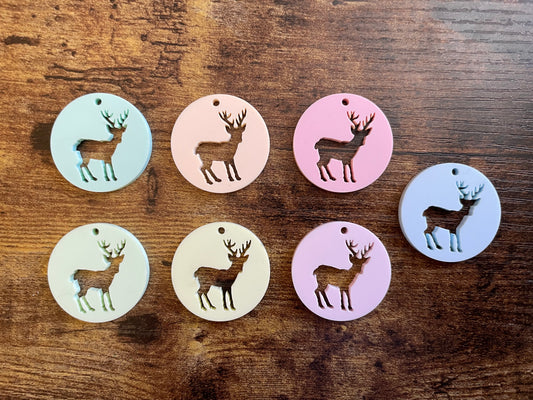 Allegory Gallery Special Edition Springtime Acrylic Cut-Out Pendants—Stag