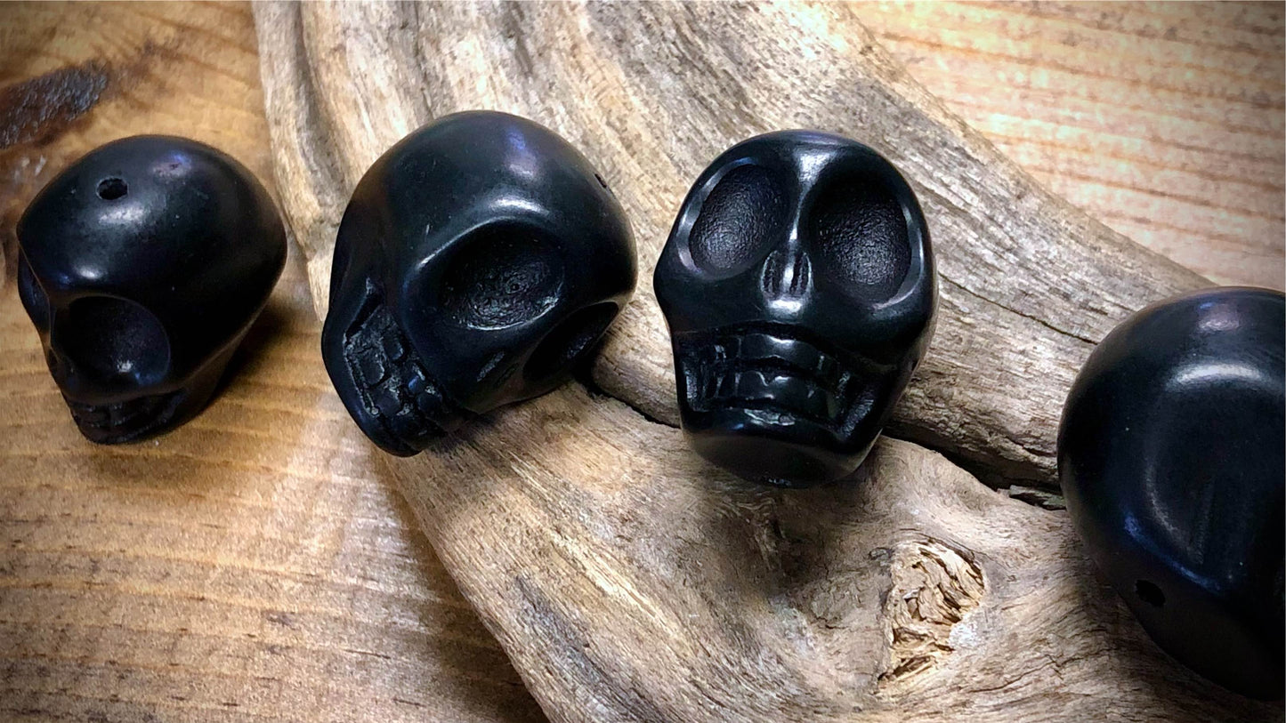 Carved Skull Bead