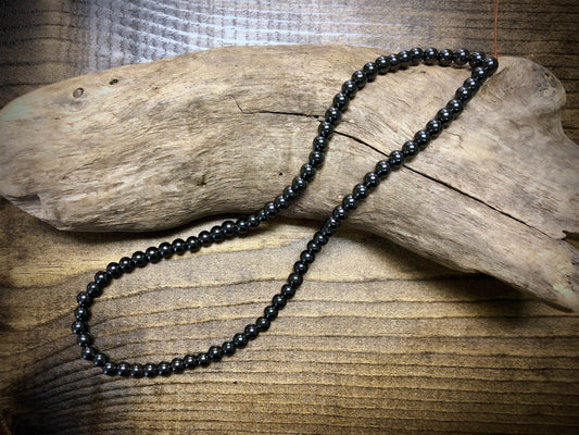 Magnetic Hematite 6mm Round Beads - 15"