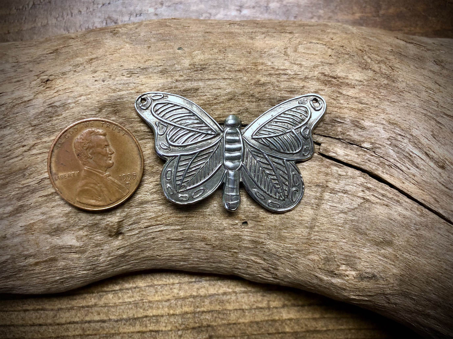 Dorabeth Designs Butterfly Pendant - Antiqued
