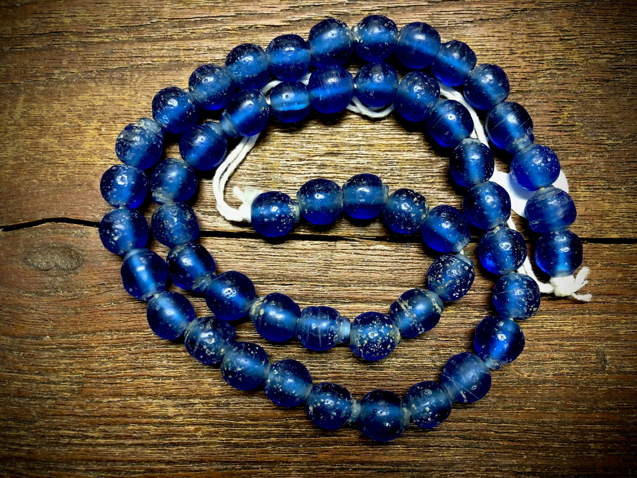 Java Glass Beads—Blue