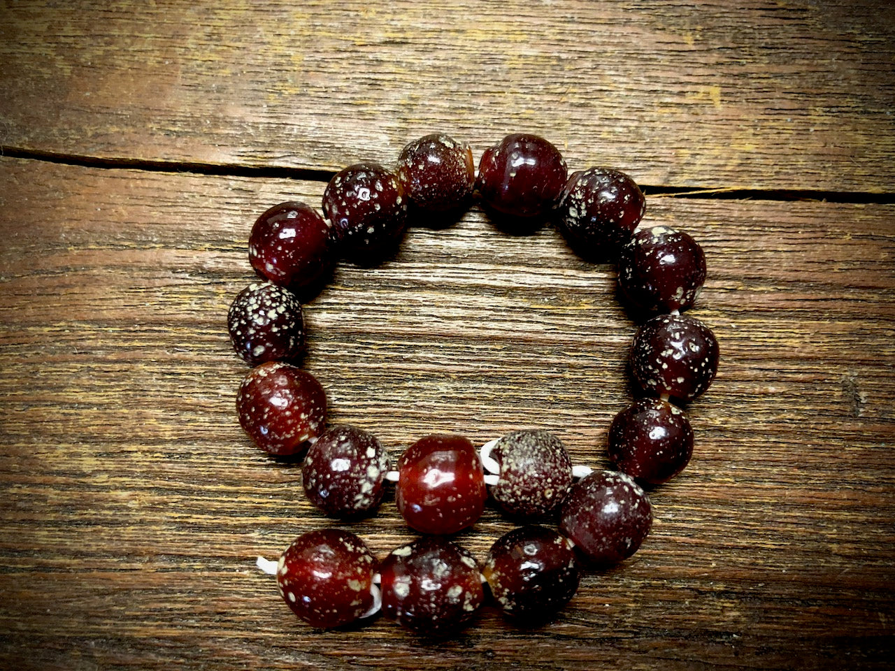 Java Glass Beads—Maroon