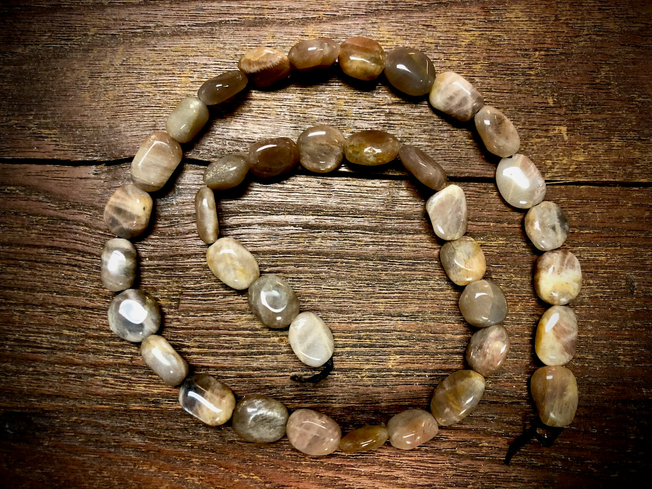 Sunstone 8x12mm Nugget Beads