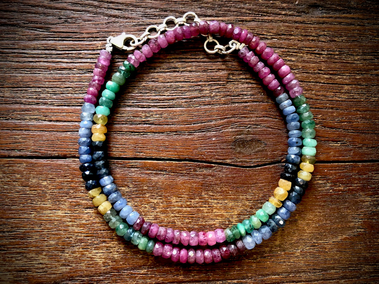 Mixed Gemstones (Sapphires & More) Strand/Necklace