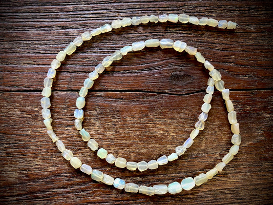 Strand of Ethiopian Opal Small Nugget Beads