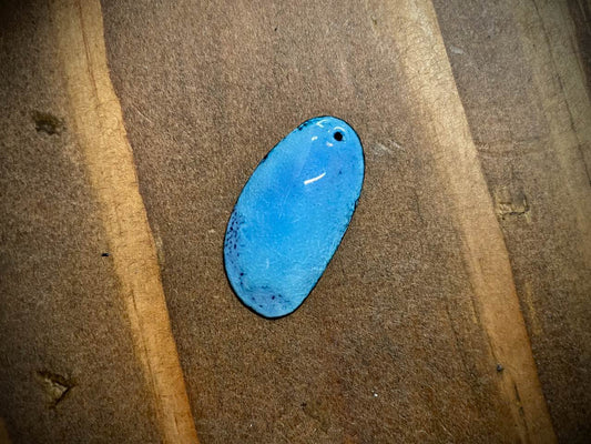 Sky Drop Enameled Pendant