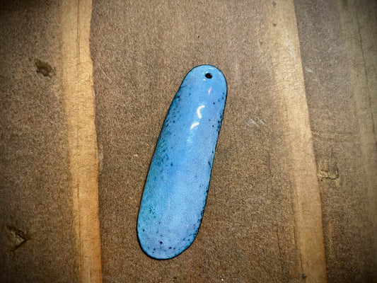 Sky Drop Enameled Pendant