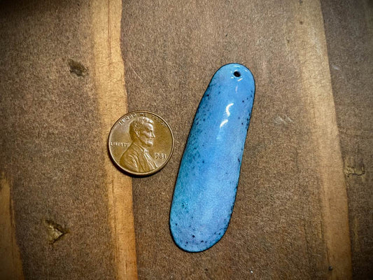 Sky Drop Enameled Pendant
