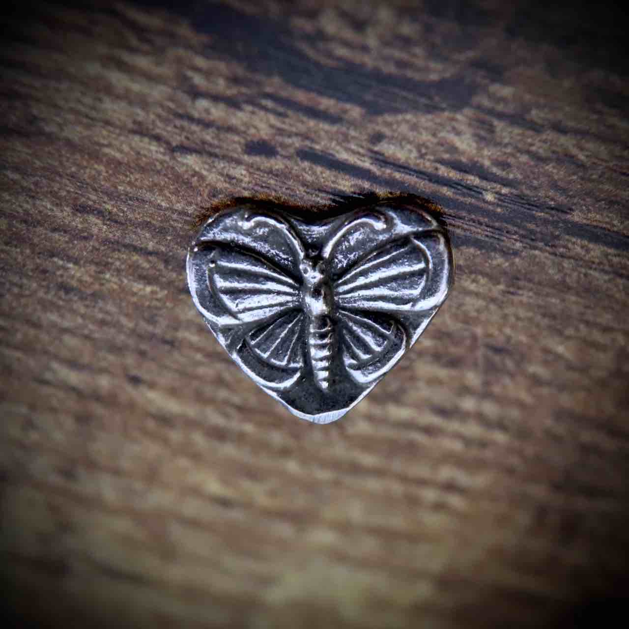 Green Girl Studios Butterfly Heart Button