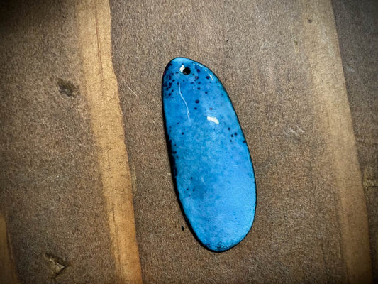 Sky Drop Enameled Pendant