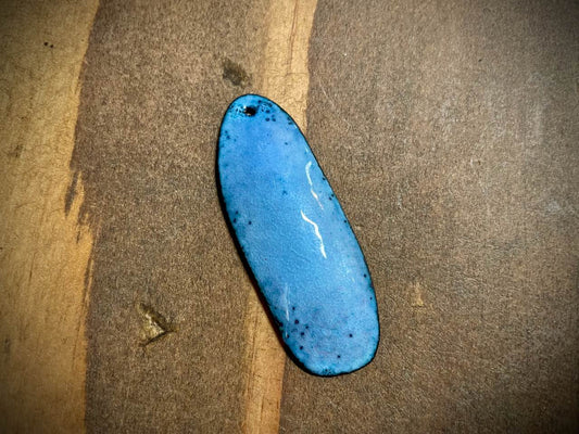 Sky Drop Enameled Pendant