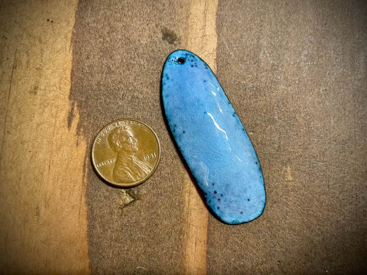 Sky Drop Enameled Pendant