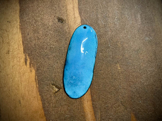 Sky Drop Enameled Pendant