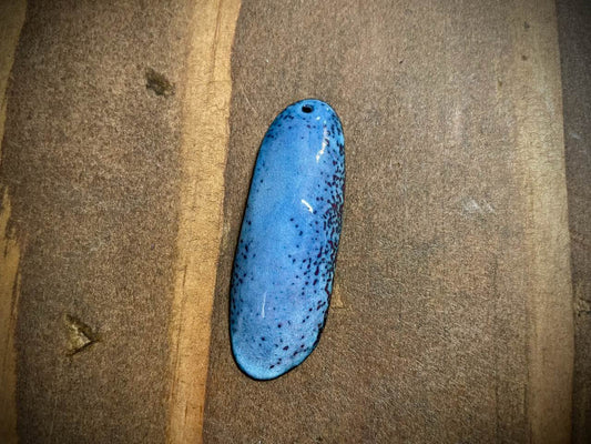 Sky Drop Enameled Pendant