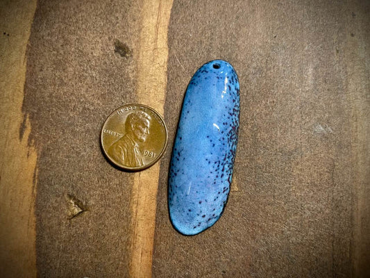 Sky Drop Enameled Pendant