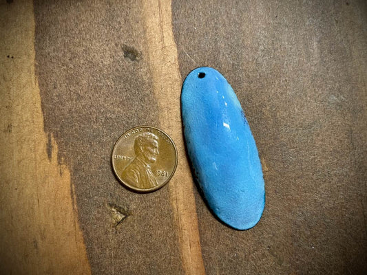 Sky Drop Enameled Pendant