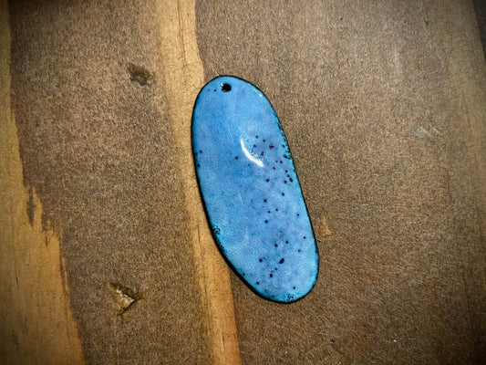 Sky Drop Enameled Pendant