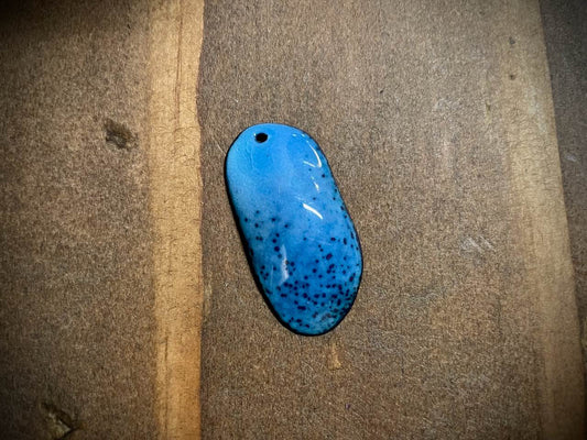 Sky Drop Enameled Pendant
