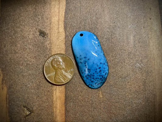 Sky Drop Enameled Pendant