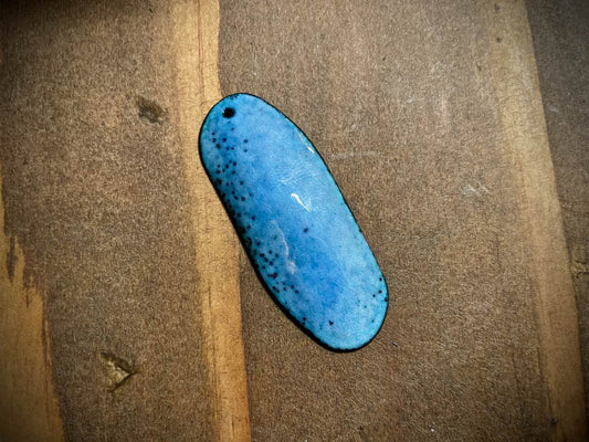 Sky Drop Enameled Pendant