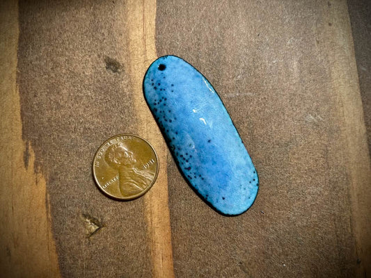 Sky Drop Enameled Pendant