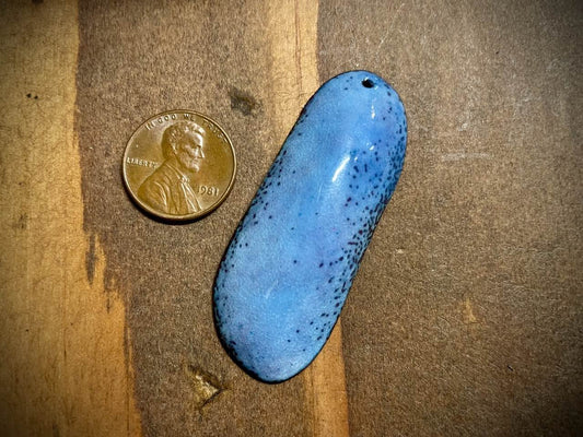 Sky Drop Enameled Pendant