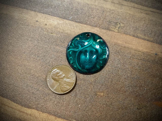 Art Nouveau Enameled Pendant