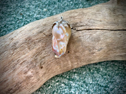 Baroque Pearl & Sterling Silver Pendant