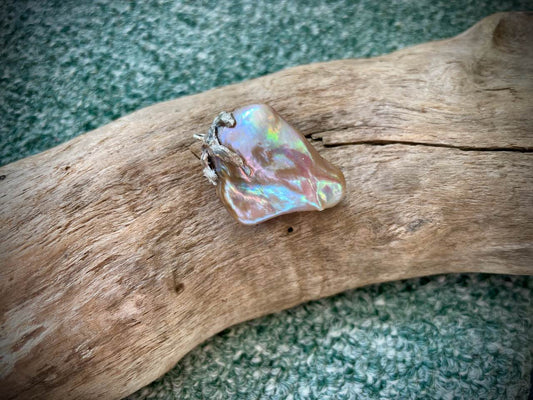 Baroque Pearl & Sterling Silver Pendant