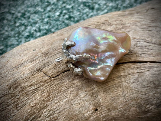 Baroque Pearl & Sterling Silver Pendant