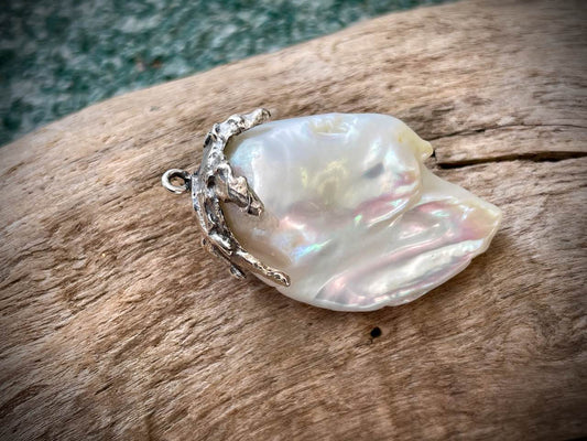 Baroque Pearl & Sterling Silver Pendant