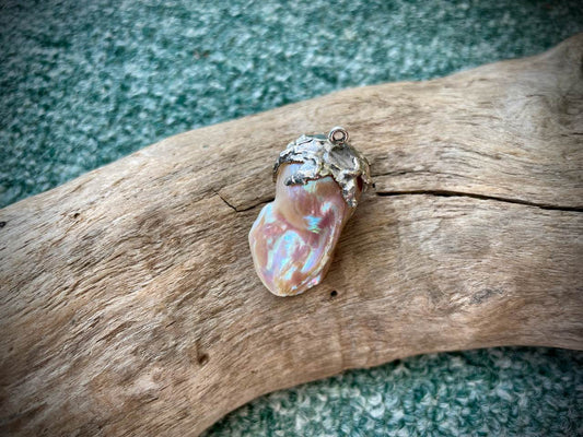Baroque Pearl & Sterling Silver Pendant