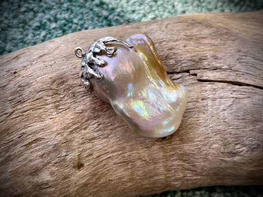 Baroque Pearl & Sterling Silver Pendant