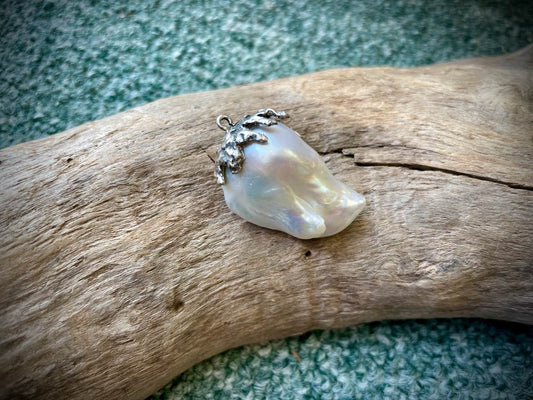 Baroque Pearl & Sterling Silver Pendant