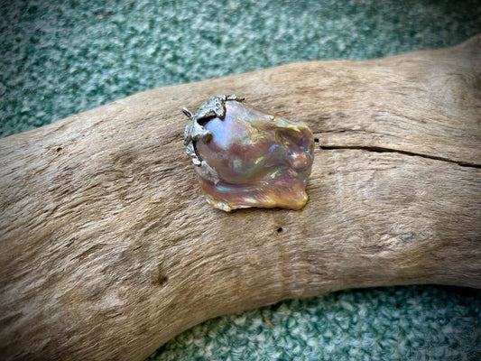 Baroque Pearl & Sterling Silver Pendant