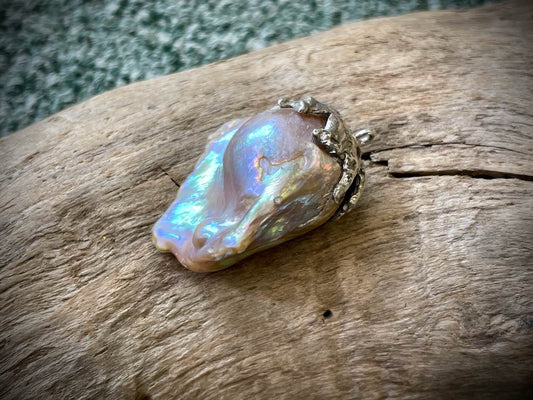 Baroque Pearl & Sterling Silver Pendant